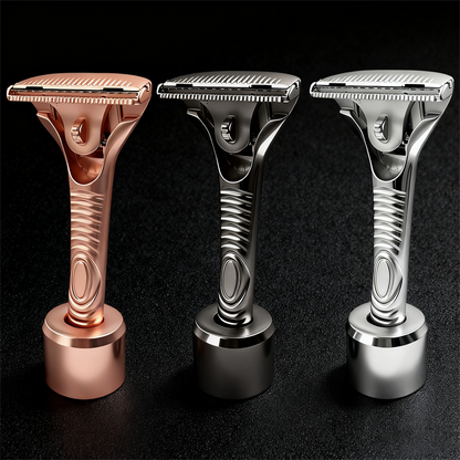 Magnetic Single Blade Razor w/ Roller Guide & Luxury Gift Set | Zero Waste Shave