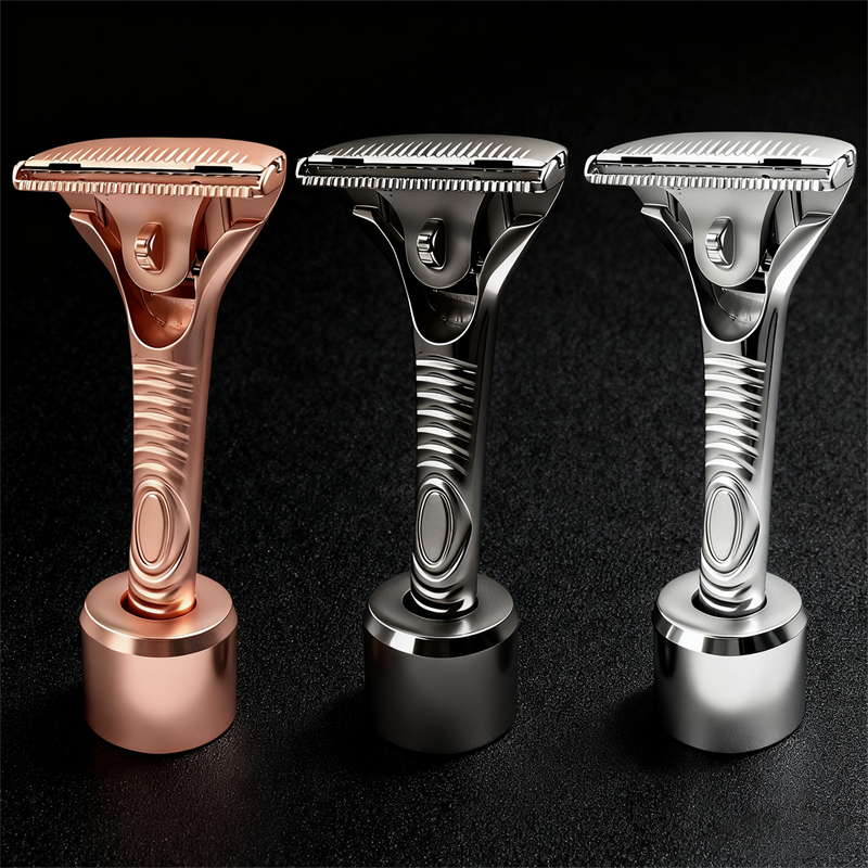 Eco-Luxe Double Edge Razor Set w/ Premium Case, Stand & 10 Blades. The Ultimate Sustainable Shaving Experience & Perfect Gift.
