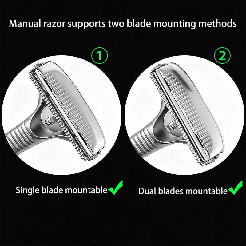Eco-Luxe Double Edge Razor Set w/ Premium Case, Stand & 10 Blades. The Ultimate Sustainable Shaving Experience & Perfect Gift.