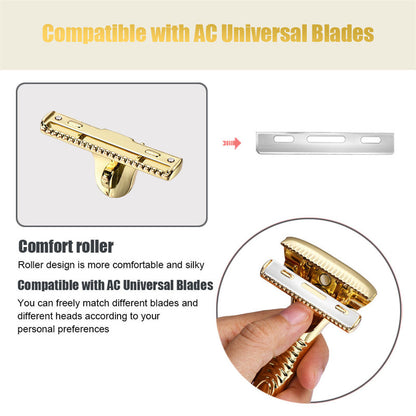 Multicolor Magnetic Sawtooth Razor Zinc Alloy Stainless Steel Safety Razor For Family