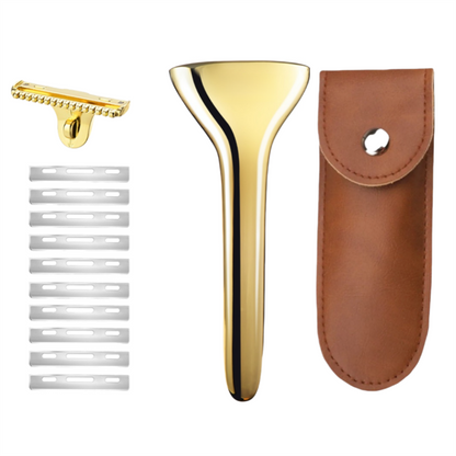 Multicolor Magnetic Sawtooth Razor Zinc Alloy Stainless Steel Safety Razor For Family