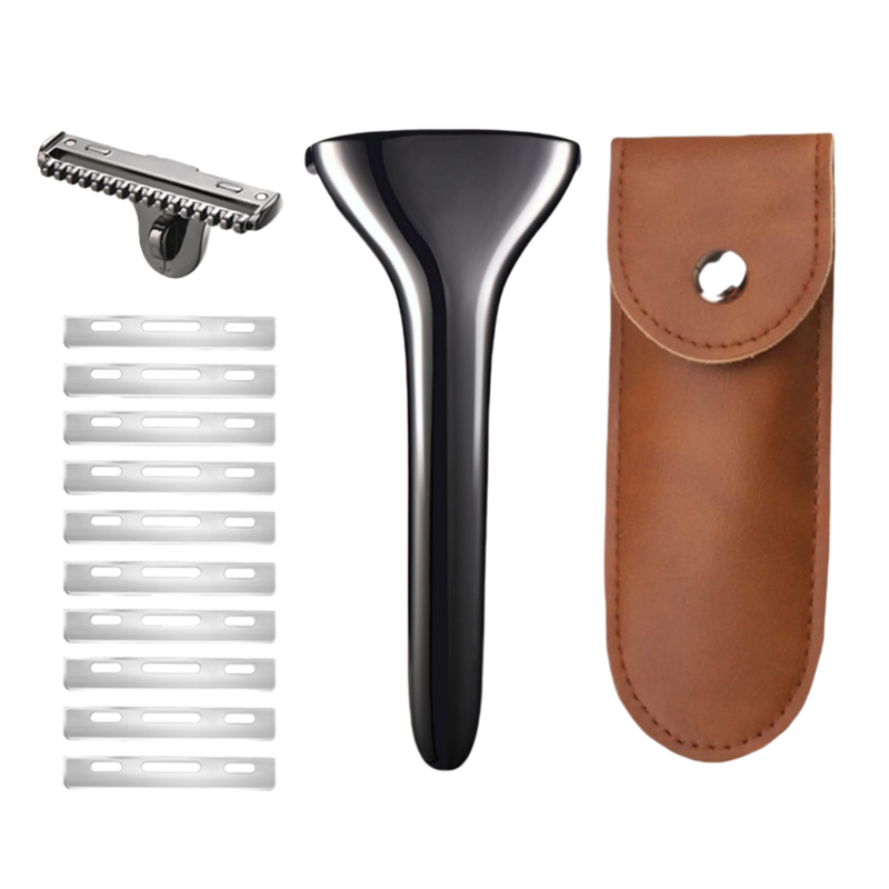 Multicolor Magnetic Sawtooth Razor Zinc Alloy Stainless Steel Safety Razor For Family