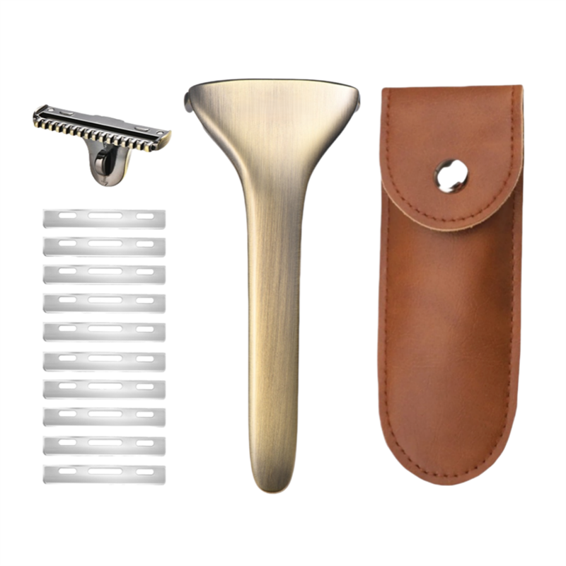 Multicolor Magnetic Sawtooth Razor Zinc Alloy Stainless Steel Safety Razor For Family