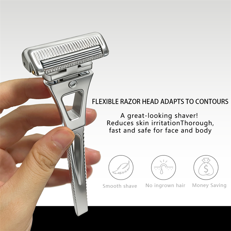 Revolutionary 4-Layer Half-Blade DE Safety Razor | Precision Shave with Magnetic Ease | Luxury Eco-Friendly Gift Set