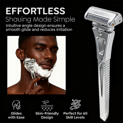 Revolutionary 4-Layer Half-Blade DE Safety Razor | Precision Shave with Magnetic Ease | Luxury Eco-Friendly Gift Set