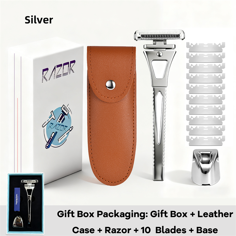 Revolutionary 4-Layer Half-Blade DE Safety Razor | Precision Shave with Magnetic Ease | Luxury Eco-Friendly Gift Set