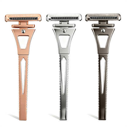 Revolutionary 4-Layer Half-Blade DE Safety Razor | Precision Shave with Magnetic Ease | Luxury Eco-Friendly Gift Set