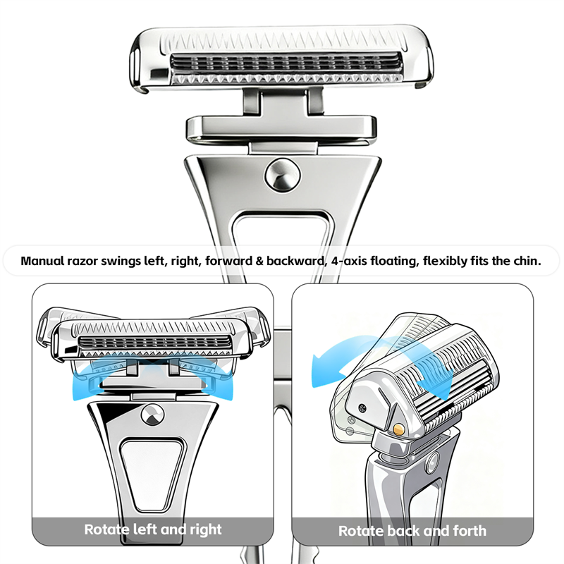 Revolutionary 4-Layer Half-Blade DE Safety Razor | Precision Shave with Magnetic Ease | Luxury Eco-Friendly Gift Set