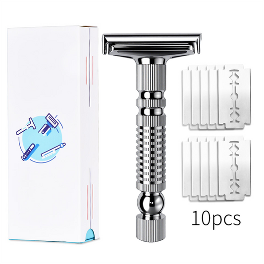 Shaving New Adjustable Safety Razor Double Edge Classic Mild Aggressive Zinc Alloy Shaver