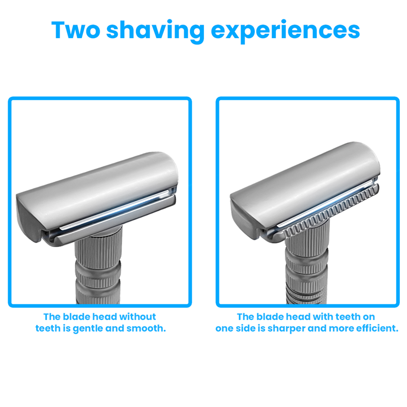 Mens Shaving New Adjustable Safety Razor Double Edge Classic Mild Aggressive Zinc Alloy Shaver Kit For Travel