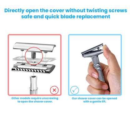 Shaving New Adjustable Safety Razor Double Edge Classic Mild Aggressive Zinc Alloy Shaver