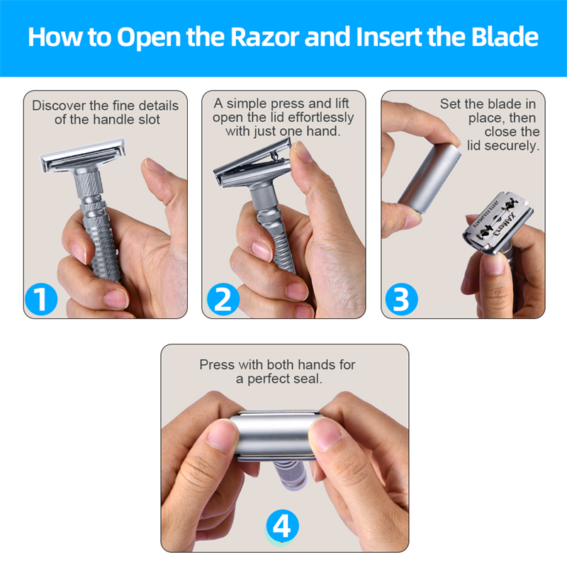 Shaving New Adjustable Safety Razor Double Edge Classic Mild Aggressive Zinc Alloy Shaver