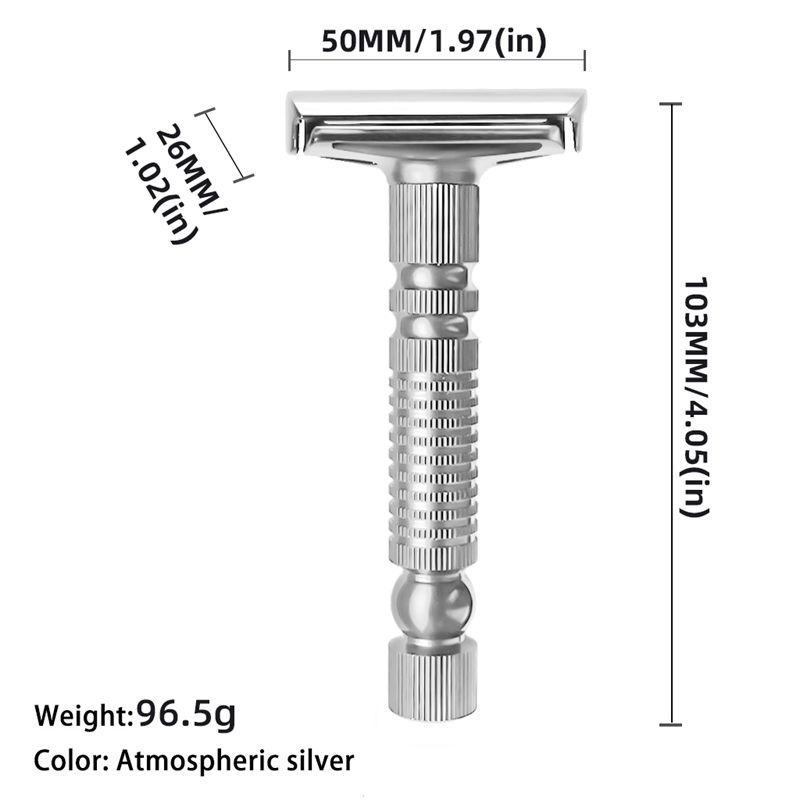 Mens Shaving New Adjustable Safety Razor Double Edge Classic Mild Aggressive Zinc Alloy Shaver Kit For Travel
