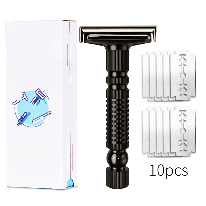 Mens Shaving New Adjustable Safety Razor Double Edge Classic Mild Aggressive Zinc Alloy Shaver