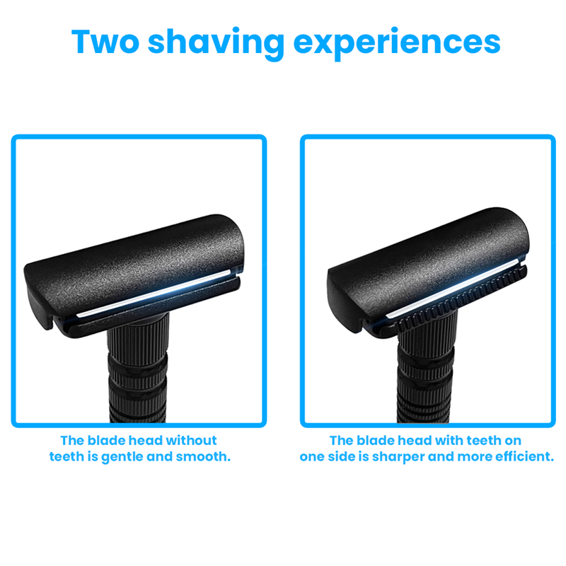 Mens Shaving New Adjustable Safety Razor Double Edge Classic Mild Aggressive Zinc Alloy Shaver Travel Kit