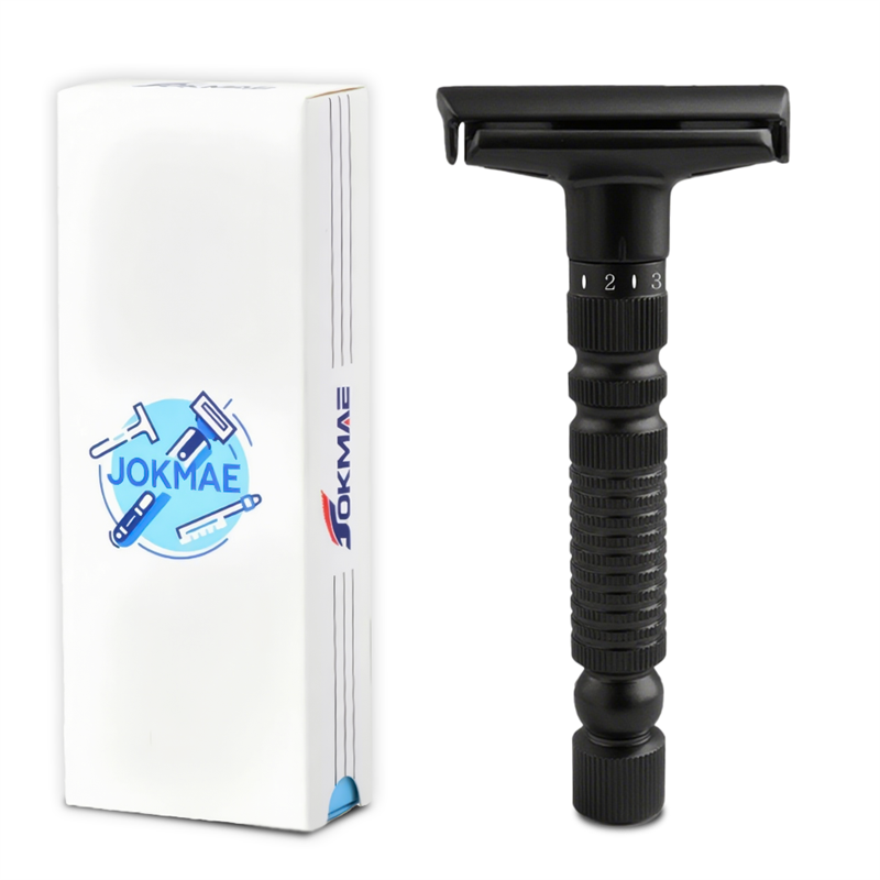 Men's Adjustable 6-speed Double-sided Zinc Alloy Stainless Steel Safety Razor Gift Box