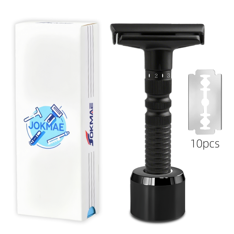 Men's Adjustable 6-speed Double-sided Zinc Alloy Stainless Steel Safety Razor Gift Box