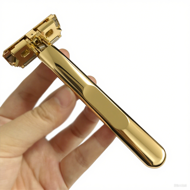 21T Glide Pro 4D Super Double-edged Safety Razor Half Blade Shaver With Travel Leather Storage Bag for Men Grooming Care