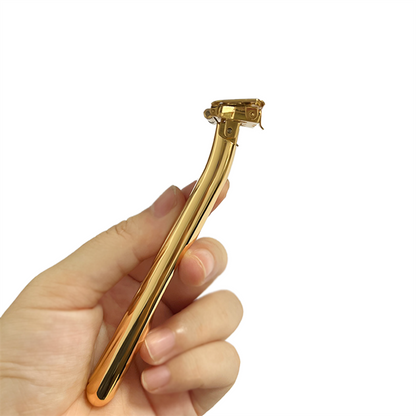 JOKMAE 21T Glide Pro 4D Super Double-edged Safety Razor Half Blade Shaver With Travel Leather Storage Bag for Men Grooming Care