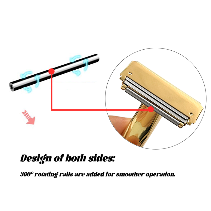 21T Glide Pro 4D Super Double-edged Safety Razor Half Blade Shaver With Travel Leather Storage Bag for Men Grooming Care