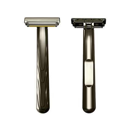 21T Glide Pro 4D Super Double-edged Safety Razor Half Blade Shaver With Travel Leather Storage Bag for Men Grooming Care