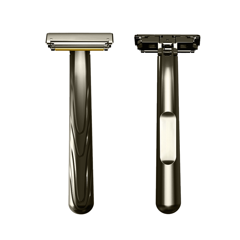 JOKMAE 21T Glide Pro 4D Super Double-edged Safety Razor Half Blade Shaver With Travel Leather Storage Bag for Men Grooming Care