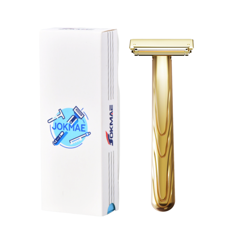 JOKMAE 21T Glide Pro 4D Super Double-edged Safety Razor Half Blade Shaver With Travel Leather Storage Bag for Men Grooming Care