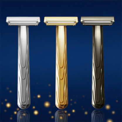 21T Glide Pro 4D Super Double-edged Safety Razor Half Blade Shaver With Travel Leather Storage Bag for Men Grooming Care