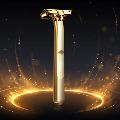 JOKMAE 21T Glide Pro 4D Super Double-edged Safety Razor Half Blade Shaver With Travel Leather Storage Bag for Men Grooming Care