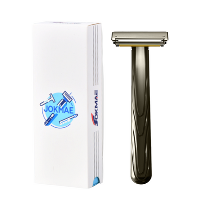 JOKMAE 21T Glide Pro 4D Super Double-edged Safety Razor Half Blade Shaver With Travel Leather Storage Bag for Men Grooming Care