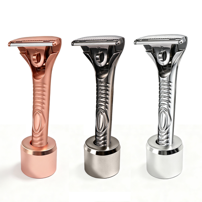 Magnetic Single Blade Razor w/ Roller Guide & Luxury Gift Set | Zero Waste Shave