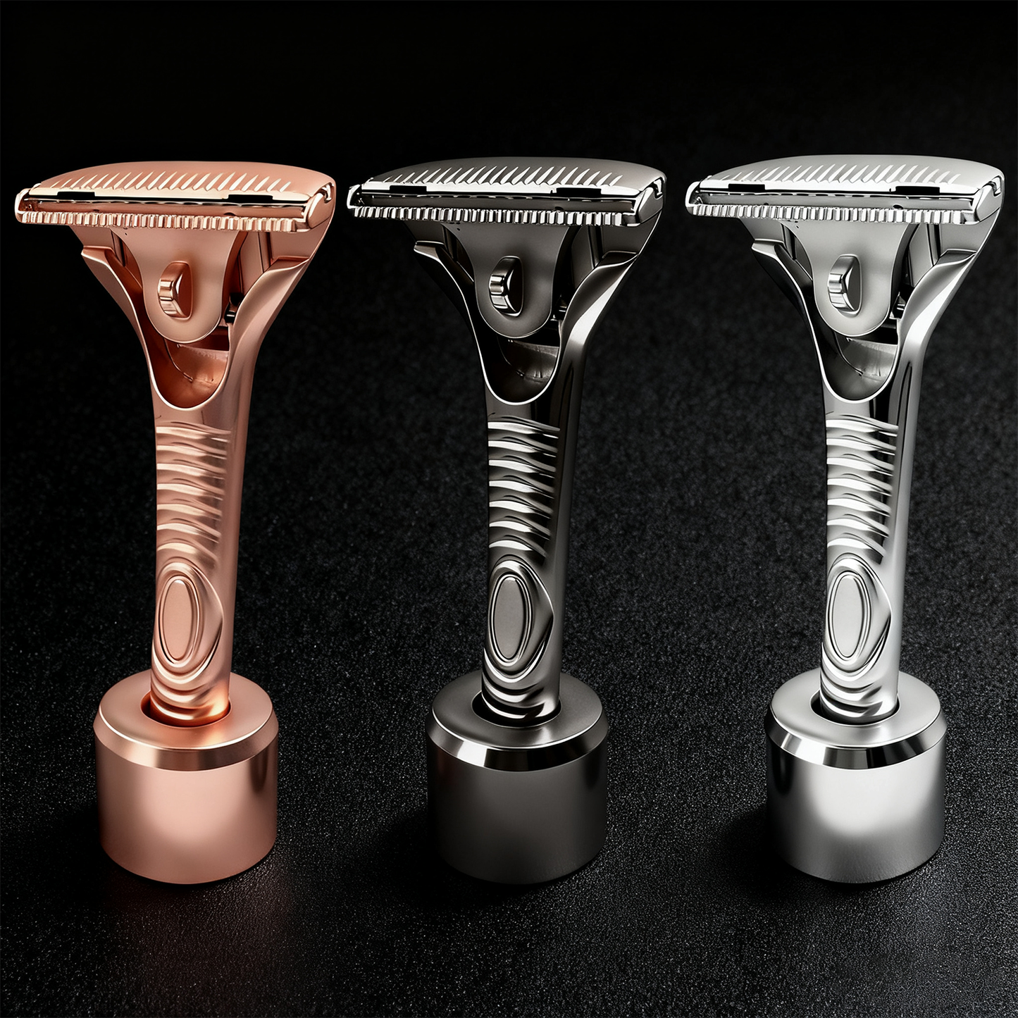 Eco-Luxe Double Edge Razor Set w/ Premium Case, Stand & 10 Blades. The Ultimate Sustainable Shaving Experience & Perfect Gift.