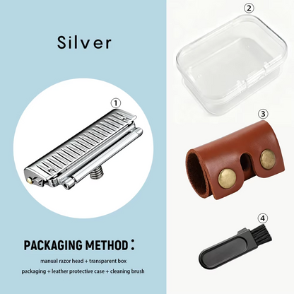 JOKMAE 22T Glide PRO 5.0 Universal Safety Razor Head Super Roller Shaver Double Half Blade Shaving Shave Head M5 Thread