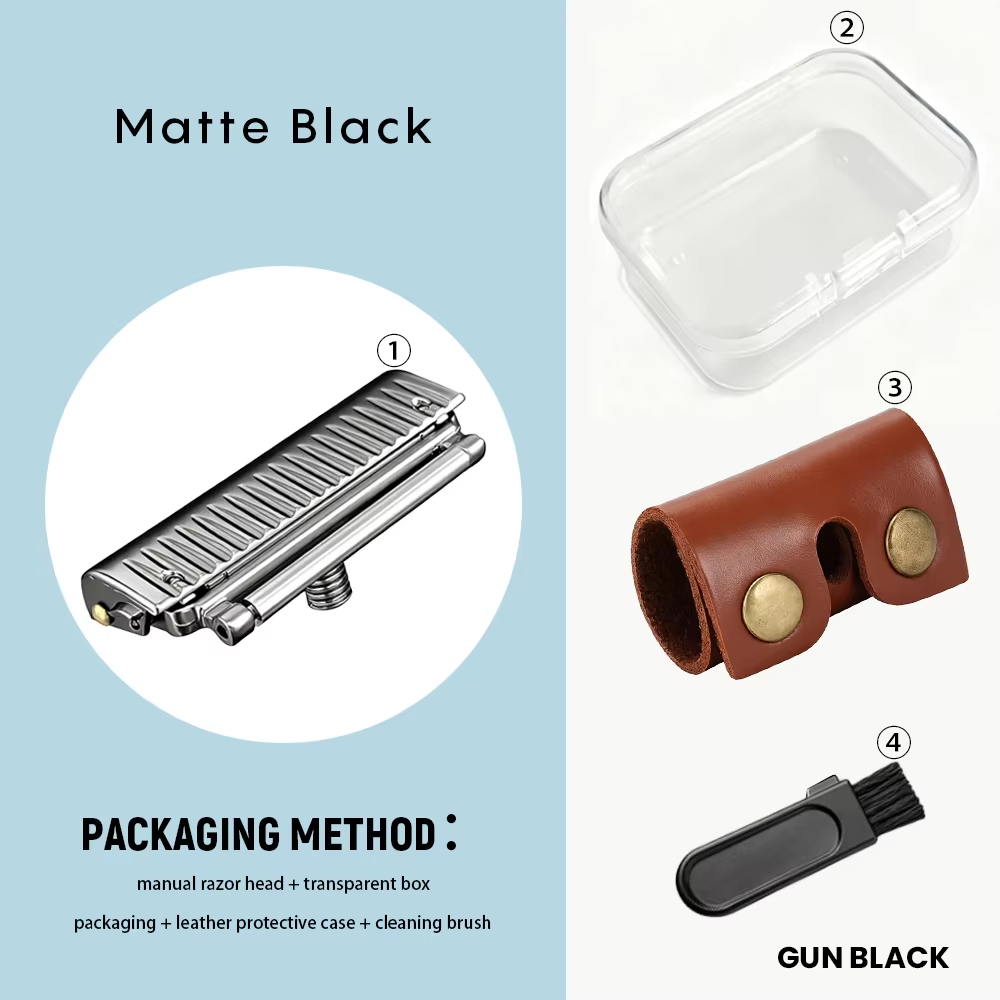 JOKMAE 22T Glide PRO 5.0 Universal Safety Razor Head Super Roller Shaver Double Half Blade Shaving Shave Head M5 Thread