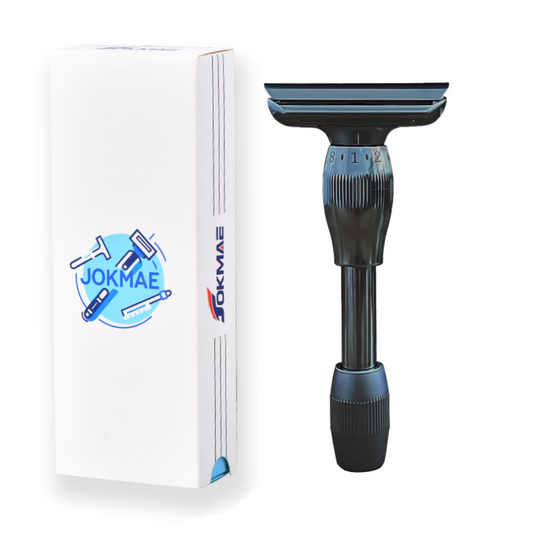 Unisex Double-Sided Blade Head Anti-slip Adjustable Gear Aluminum Alloy Shaving Razor