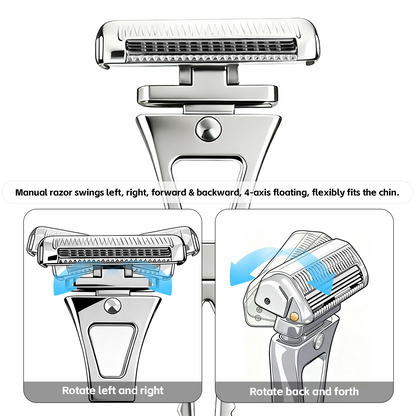 Revolutionary 4-Layer Half-Blade DE Safety Razor | Precision Shave with Magnetic Ease | Luxury Eco-Friendly Gift Set