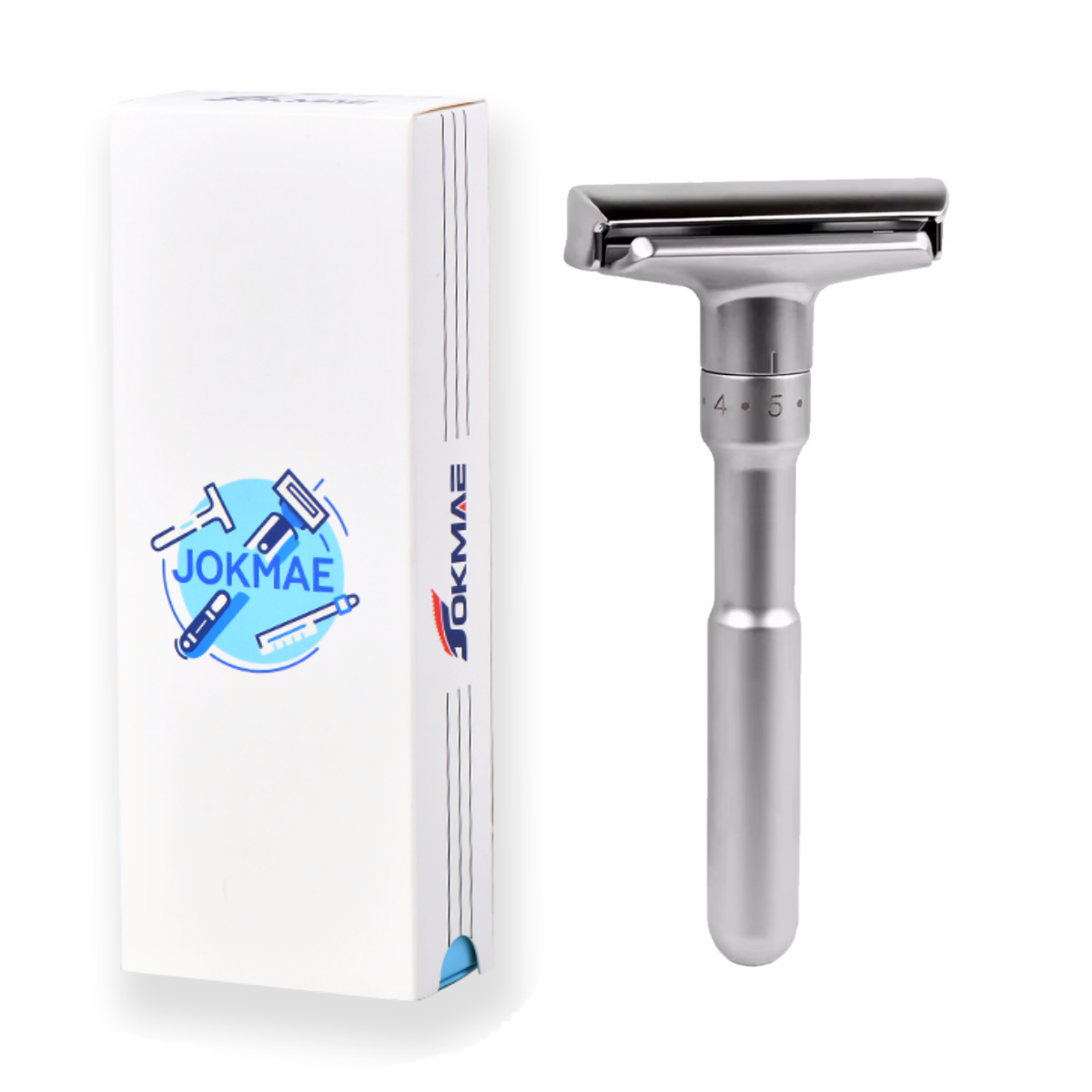 Men's Adjustable 6-Speed Double-Sided Zinc Alloy Stainless Steel Safety Razor