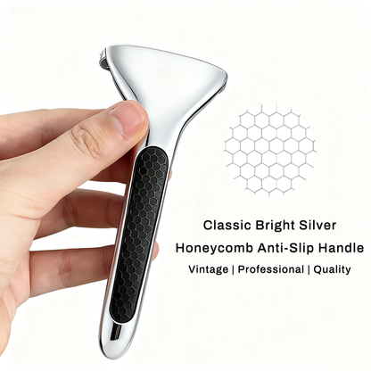 Eco-Luxe Double Edge Razor Set w/ Premium Case, Stand & 10 Blades. The Ultimate Sustainable Shaving Experience & Perfect Gift.