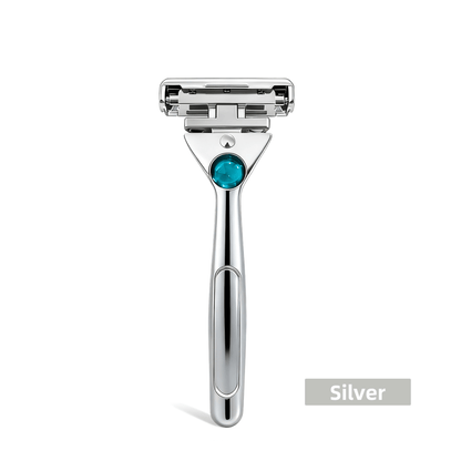 Magnetic 4-Layer Semi-Blade DE Safety Razor | Precision Luxury Shave & Eco-Friendly Design | Complete Gift Set