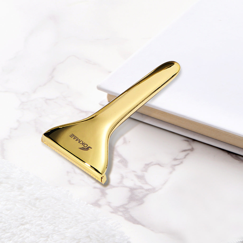 Multicolor Magnetic Sawtooth Razor Zinc Alloy Stainless Steel Safety Razor+Leather Case Travel Set