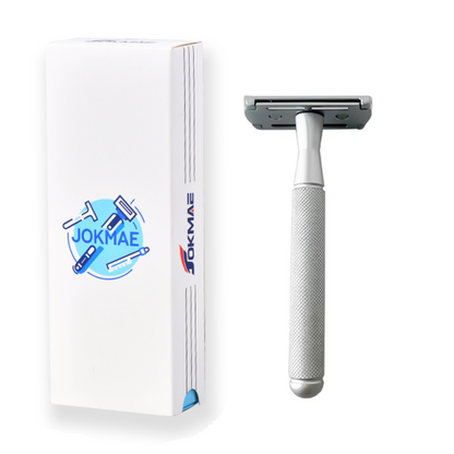 Men's Double-Sided Blade Adjustable Speed Anti-slip Knurled Zinc Alloy Stainless Steel Razor Shaver