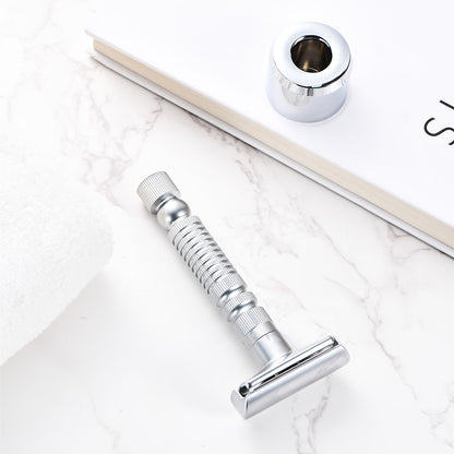 Men's Adjustable 6-speed Double-sided Zinc Alloy Stainless Steel Safety Razor Gift Box