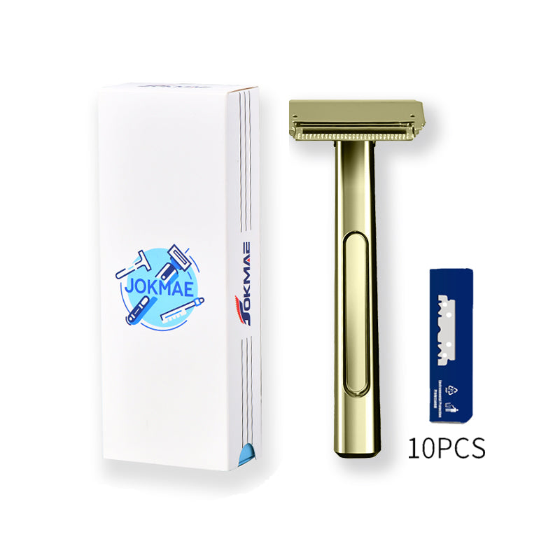 Zinc Alloy Stainless Steel Double-layer Half-edge Razor Multiple Colors Fashionable Luxurious Shaving Razor