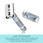 Men's Adjustable 6-speed Double-sided Zinc Alloy Stainless Steel Safety Razor Gift Box
