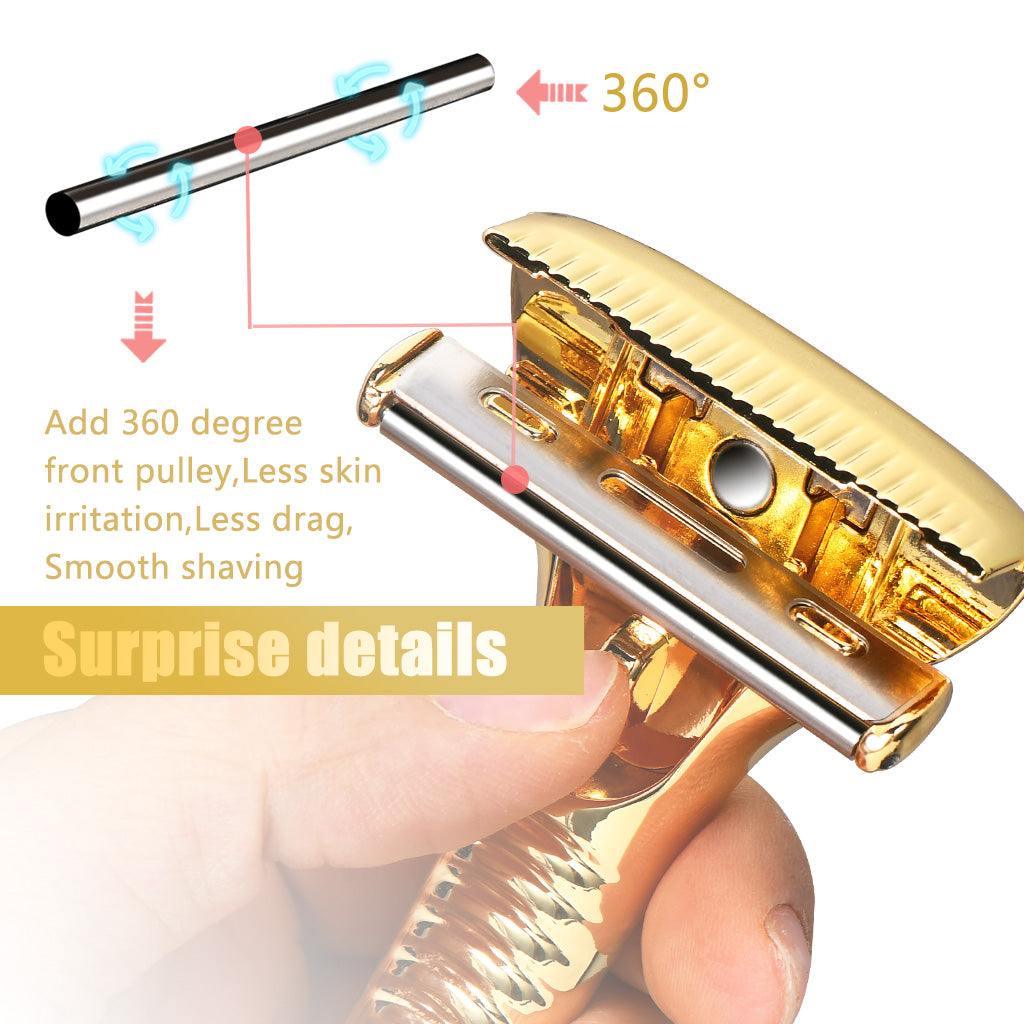 Multicolor Magnetic Roller Shaver Zinc Alloy Stainless Steel Safety Razor