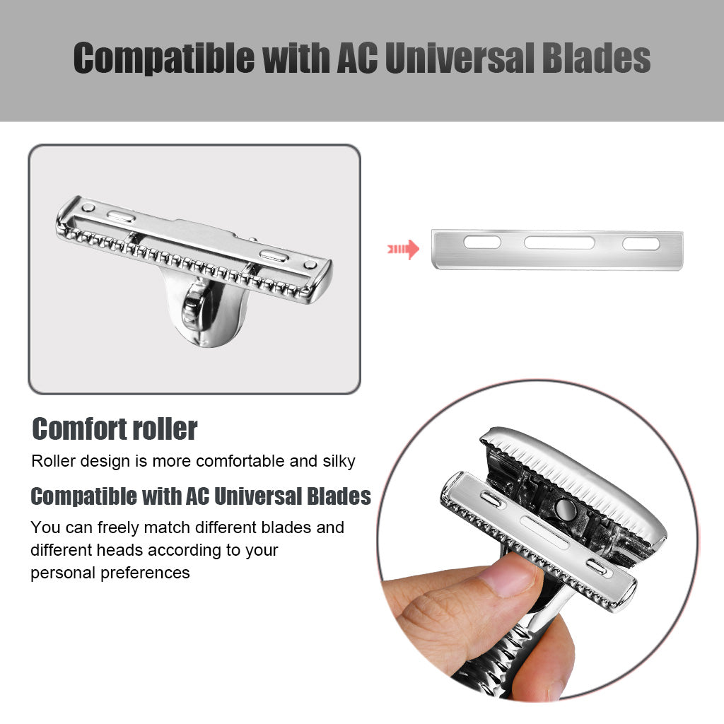 Multicolor Magnetic Sawtooth Razor Zinc Alloy Stainless Steel Safety Razor