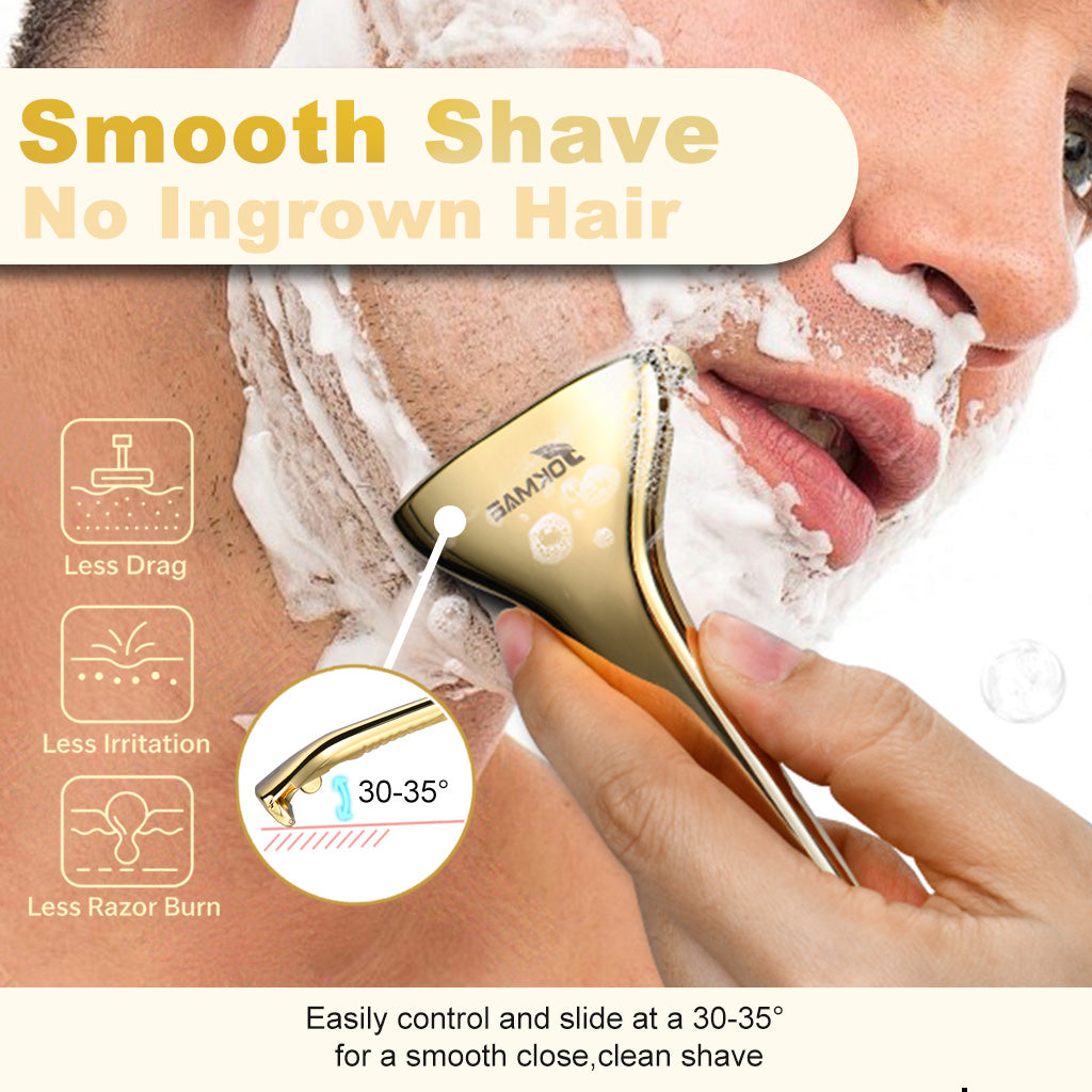 Multicolor Magnetic Sawtooth Razor Zinc Alloy Stainless Steel Safety Razor