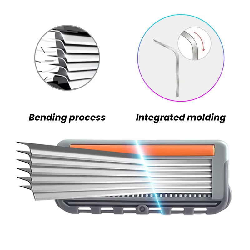 Six-Layer Stainless Steel ABS 12-Piece Set Of Bending Blades