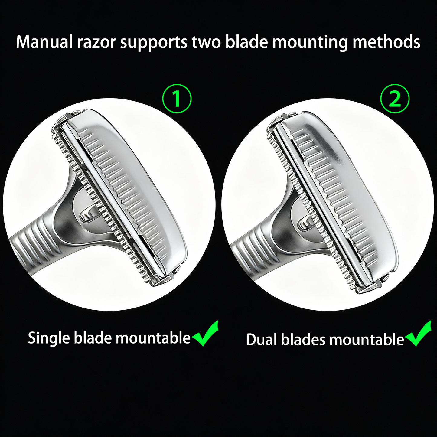 Eco-Luxe Double Edge Razor Set w/ Premium Case, Stand & 10 Blades. The Ultimate Sustainable Shaving Experience & Perfect Gift.