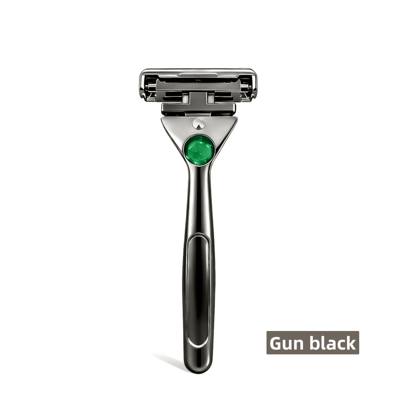 Magnetic 4-Layer Semi-Blade DE Safety Razor | Precision Luxury Shave & Eco-Friendly Design | Complete Gift Set